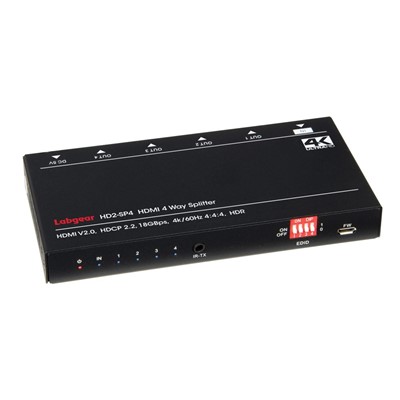 Labgear 4 Way HDMI Splitter/ Amp. HDCP / 3D HD2 SP4